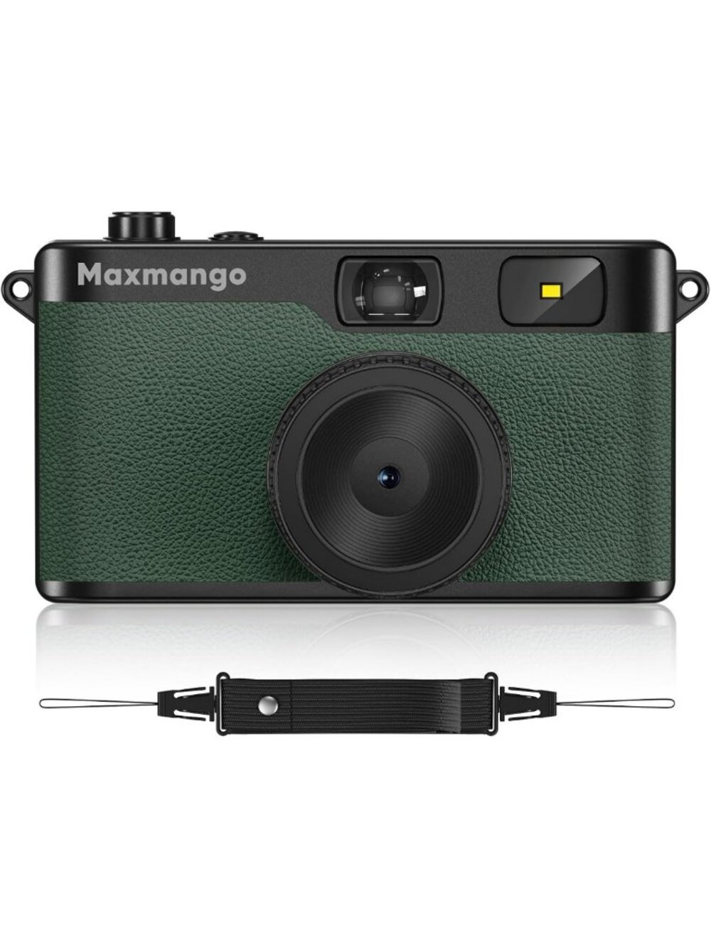 Vintage 12MP Digital Camera - Retro Screenless Design, 8GB SD Card Included